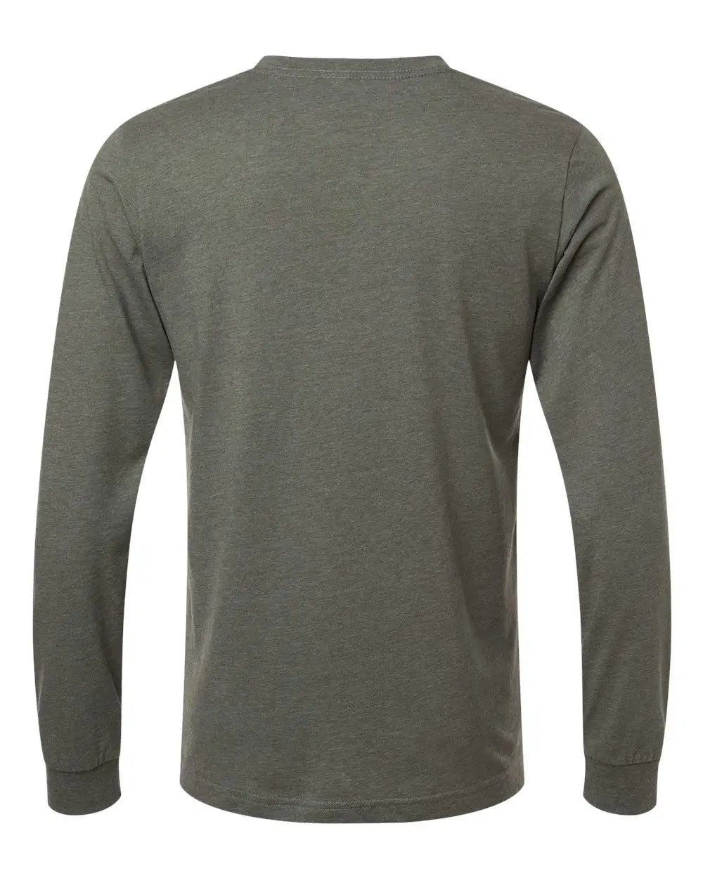 Bella + Canvas 3501cvc Heather Cvc Long Sleeve Tee - Military Green