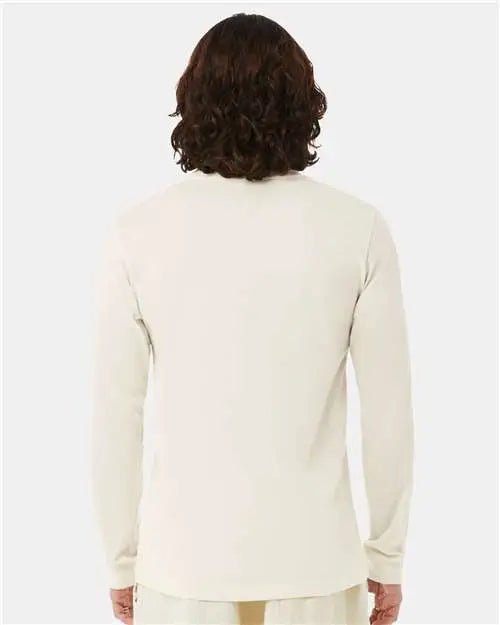 Bella + Canvas 3501cvc Heather Cvc Long Sleeve Tee - Natural