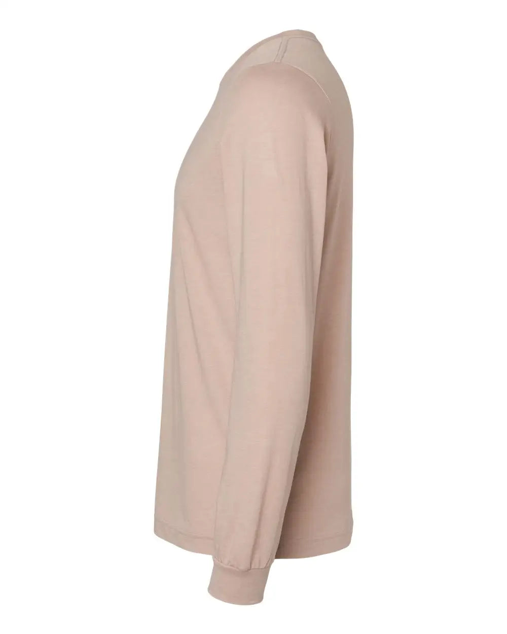 Bella + Canvas 3501cvc Heather Cvc Long Sleeve Tee - Pink Gravel