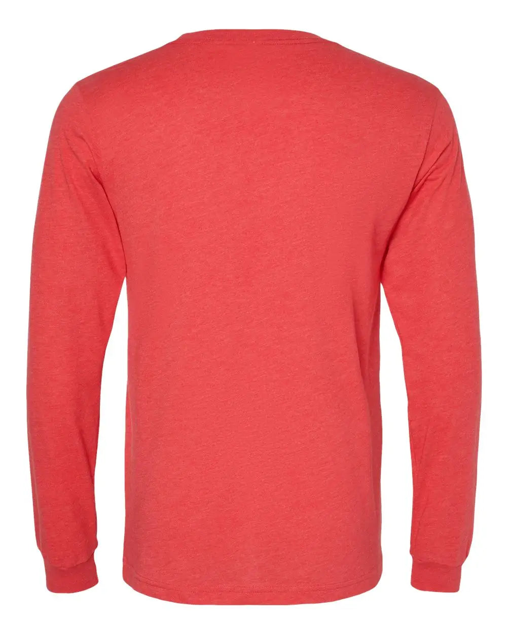 Bella + Canvas 3501cvc Heather Cvc Long Sleeve Tee - Red - Xs