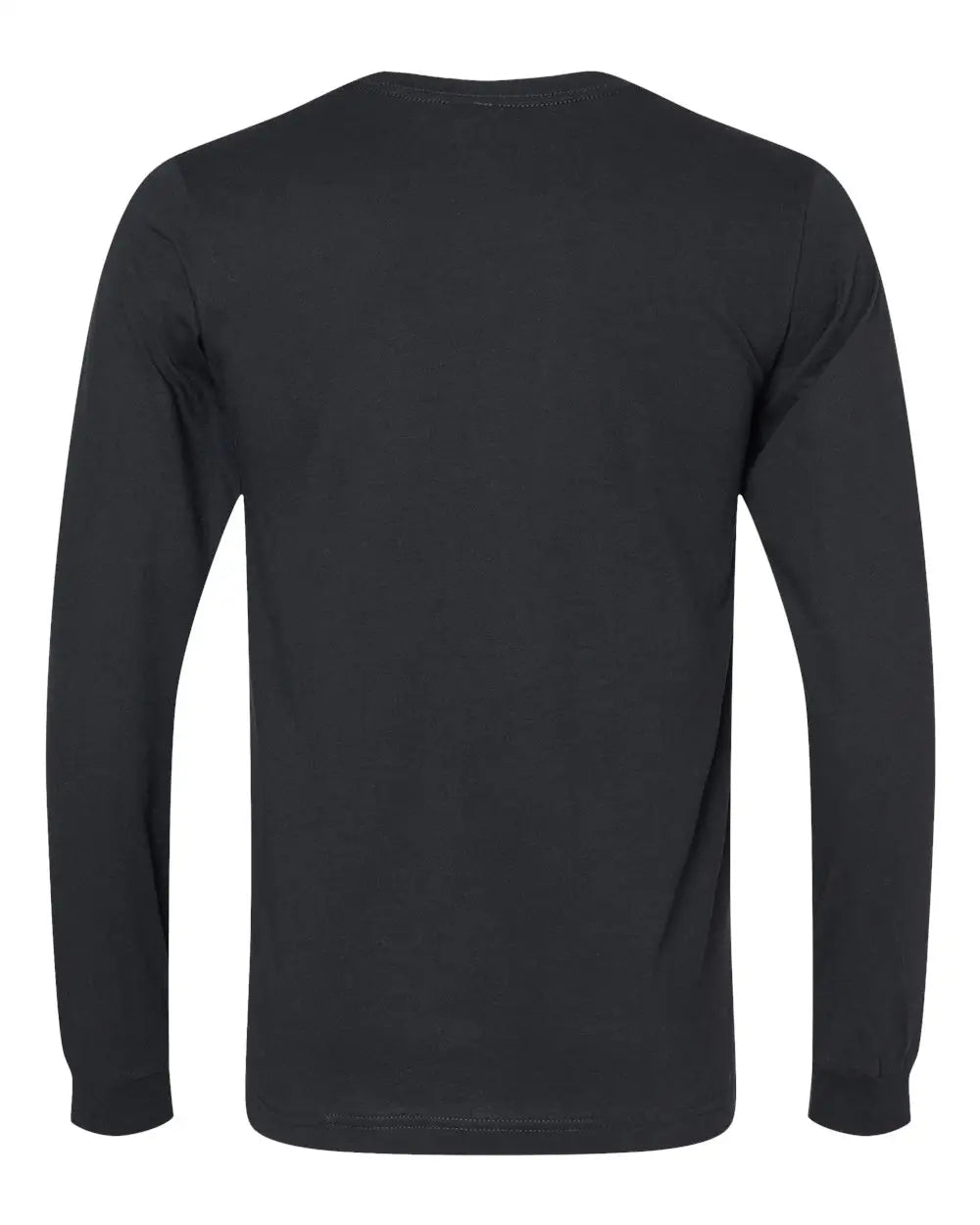 Bella + Canvas 3501cvc Heather Cvc Long Sleeve Tee - Solid Black Blend - Xs
