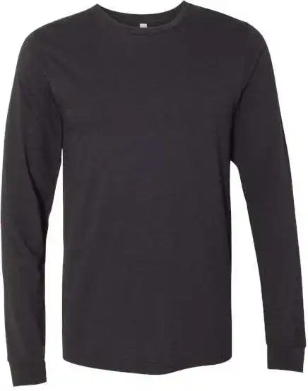 Bella + Canvas 3501cvc Unisex Heather Cvc Long Sleeve Tee Black
