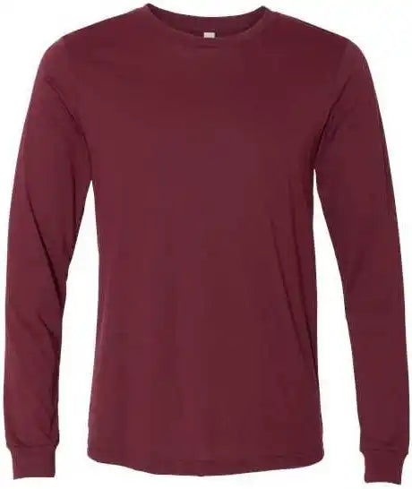 Bella + Canvas 3501cvc Unisex Heather Cvc Long Sleeve Tee Cardinal