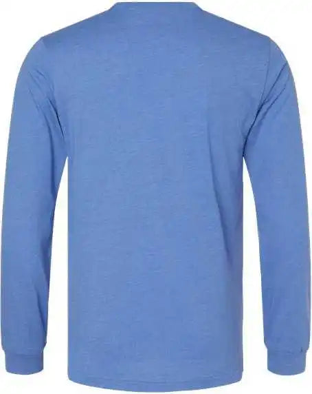 Bella + Canvas 3501cvc Unisex Heather Cvc Long Sleeve Tee Columbia Blue