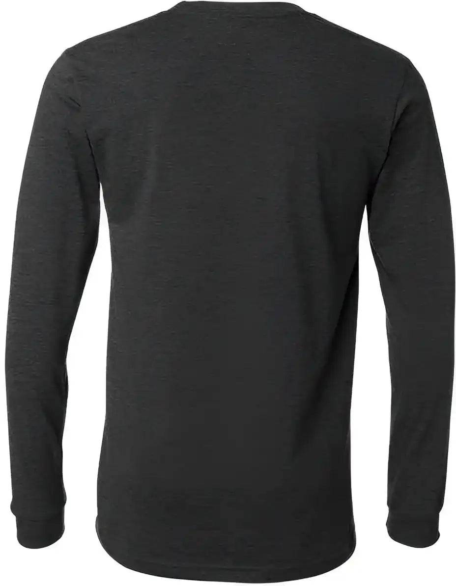 Bella + Canvas 3501cvc Unisex Heather Cvc Long Sleeve Tee Dark Gray