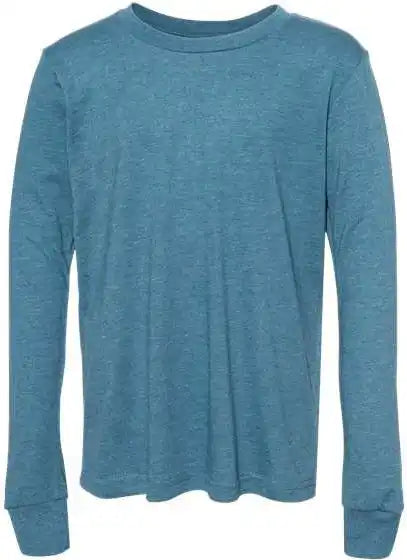 Bella + Canvas 3501cvc Unisex Heather Cvc Long Sleeve Tee - Deep Teal