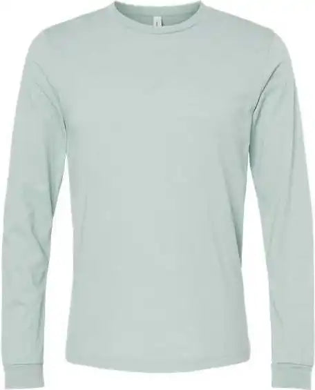 Bella + Canvas 3501cvc Unisex Heather Cvc Long Sleeve Tee Dusty Blue