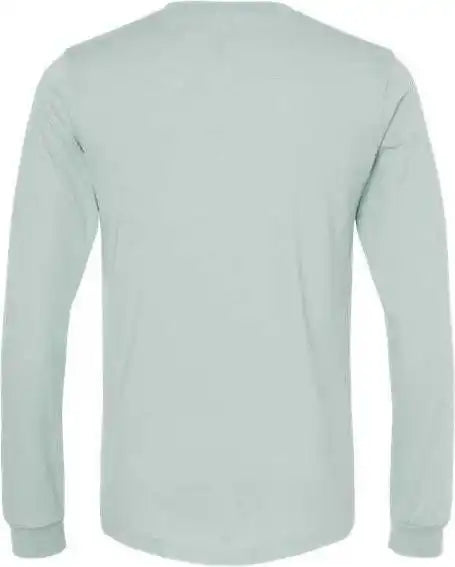 Bella + Canvas 3501cvc Unisex Heather Cvc Long Sleeve Tee Dusty Blue