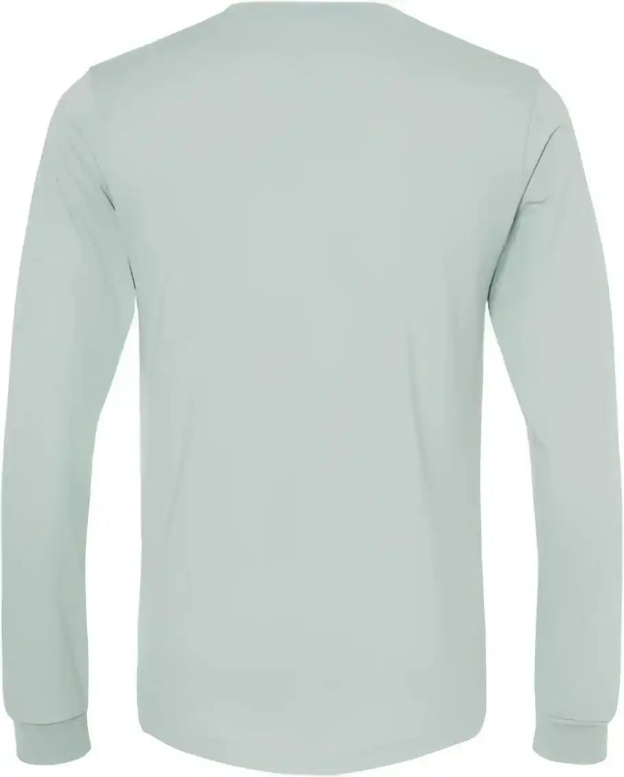 Bella + Canvas 3501cvc Unisex Heather Cvc Long Sleeve Tee - Dusty Blue