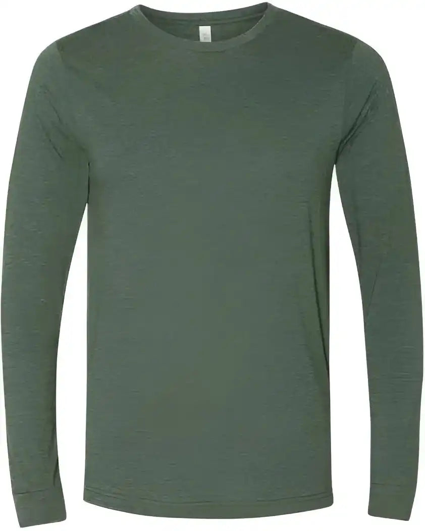 Bella + Canvas 3501cvc Unisex Heather Cvc Long Sleeve Tee Forest