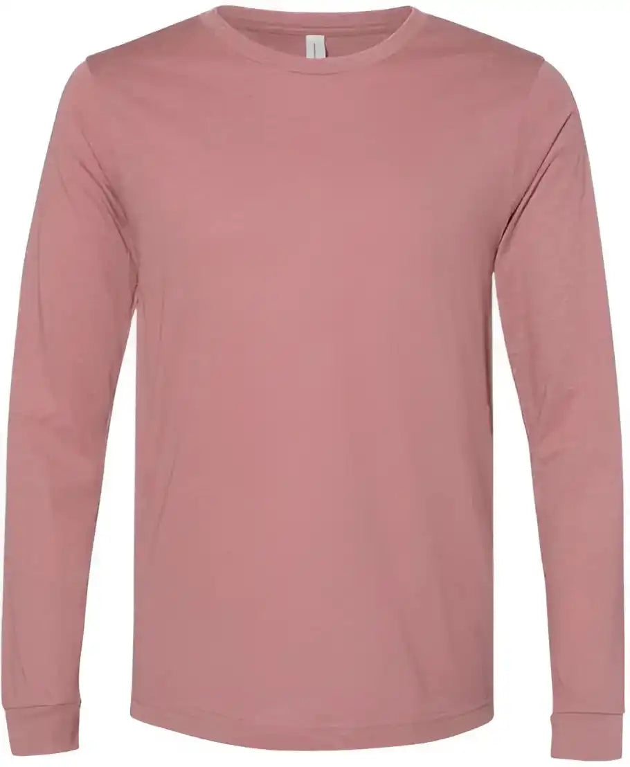 Bella + Canvas 3501cvc Unisex Heather Cvc Long Sleeve Tee - Mauve