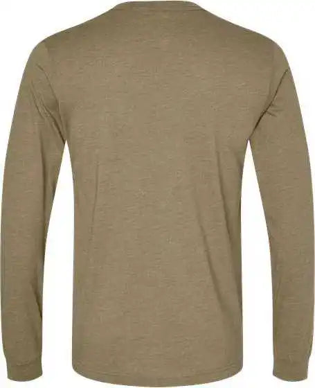 Bella + Canvas 3501cvc Unisex Heather Cvc Long Sleeve Tee - Olive