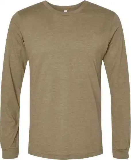 Bella + Canvas 3501cvc Unisex Heather Cvc Long Sleeve Tee - Olive