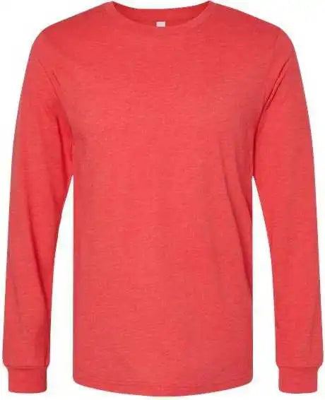 Bella + Canvas 3501cvc Unisex Heather Cvc Long Sleeve Tee Red