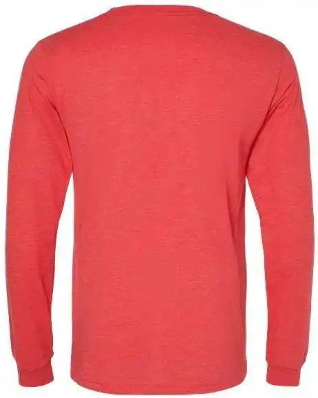 Bella + Canvas 3501cvc Unisex Heather Cvc Long Sleeve Tee Red