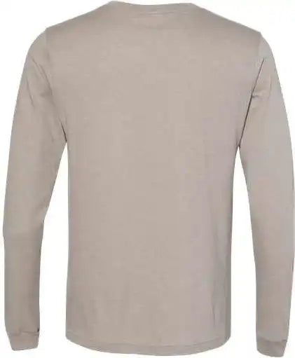 Bella + Canvas 3501cvc Unisex Heather Cvc Long Sleeve Tee Stone