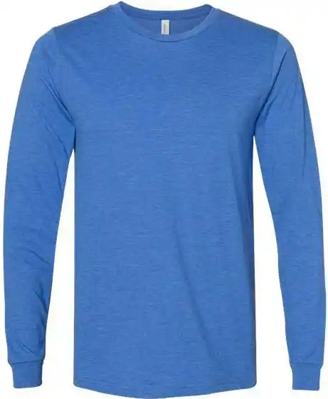 Bella + Canvas 3501cvc Unisex Heather Cvc Long Sleeve Tee - True Royal