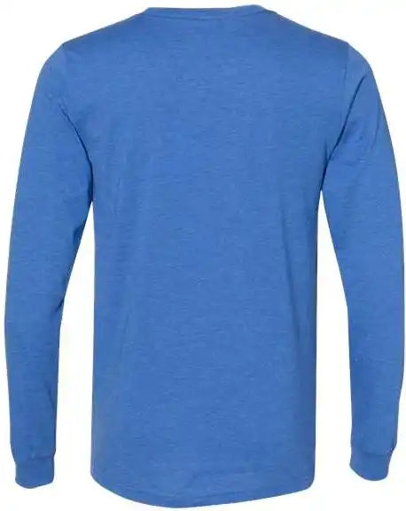 Bella + Canvas 3501cvc Unisex Heather Cvc Long Sleeve Tee - True Royal