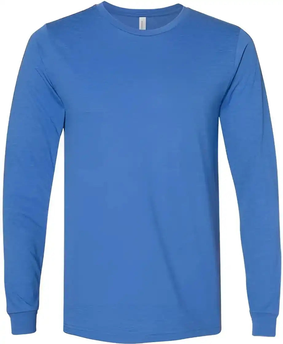 Bella + Canvas 3501cvc Unisex Heather Cvc Long Sleeve Tee True Royal
