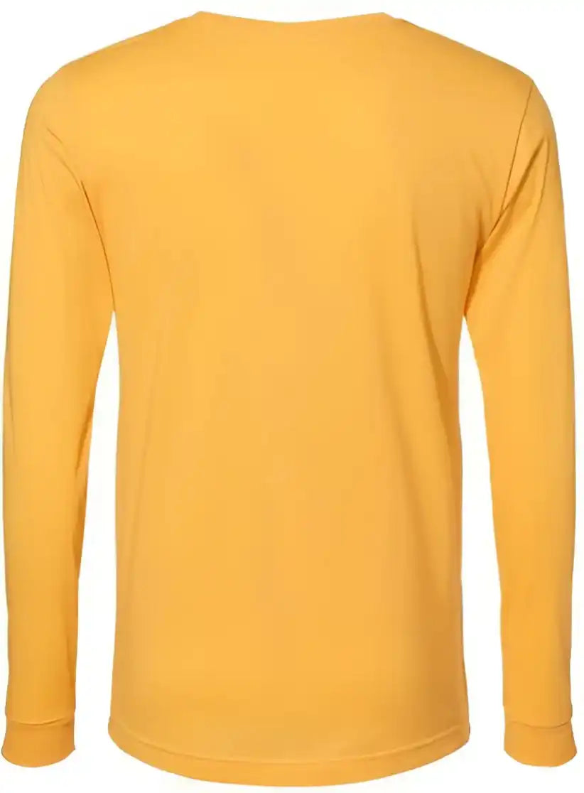 Bella + Canvas 3501cvc Unisex Heather Cvc Long Sleeve Tee - Yellow Gold