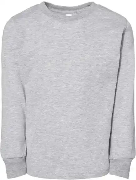 Bella + Canvas 3501t Toddler Jersey Long Sleeve Tee Athletic Heather