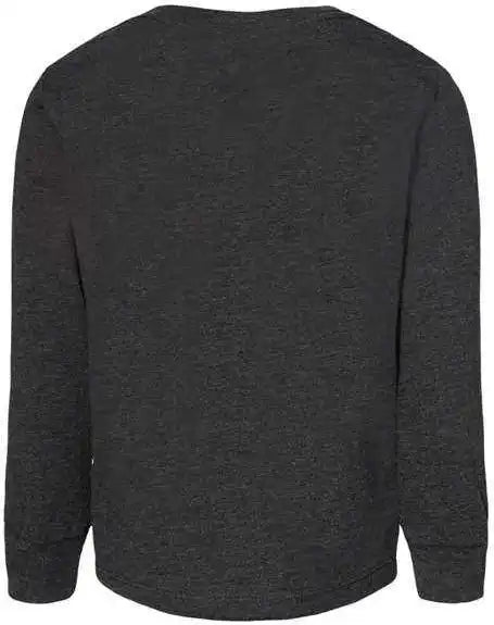 Bella + Canvas 3501t Toddler Jersey Long Sleeve Tee Dark Grey Heather