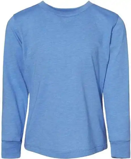 Bella + Canvas 3501t Toddler Jersey Long Sleeve Tee Heather Columbia Blue