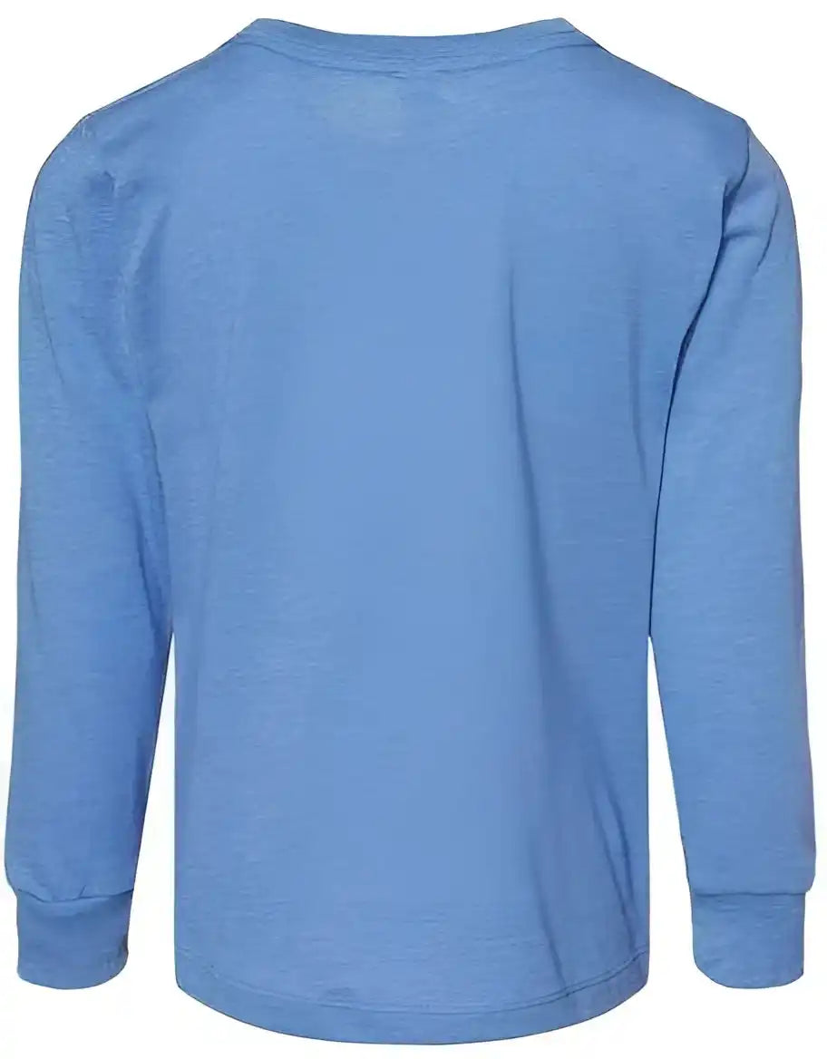 Bella + Canvas 3501t Toddler Jersey Long Sleeve Tee - Heather Columbia Blue