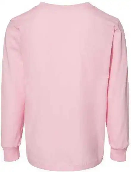 Bella + Canvas 3501t Toddler Jersey Long Sleeve Tee Pink