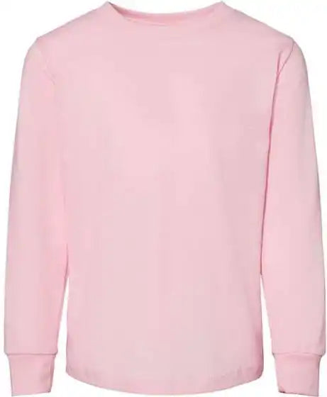 Bella + Canvas 3501t Toddler Jersey Long Sleeve Tee Pink
