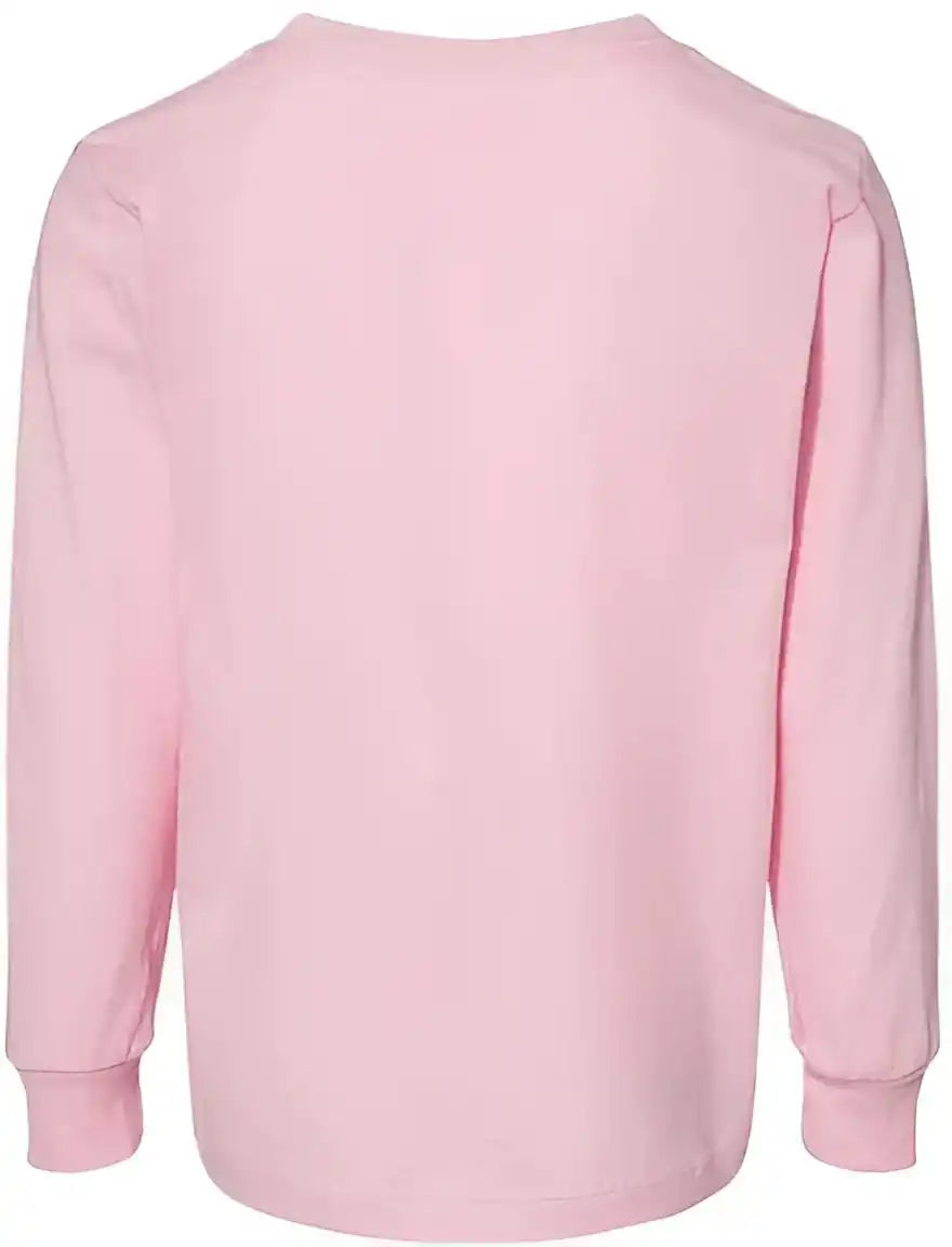 Bella + Canvas 3501t Toddler Jersey Long Sleeve Tee Pink