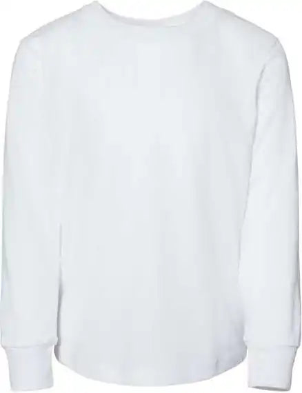 Bella + Canvas 3501t Toddler Jersey Long Sleeve Tee - White