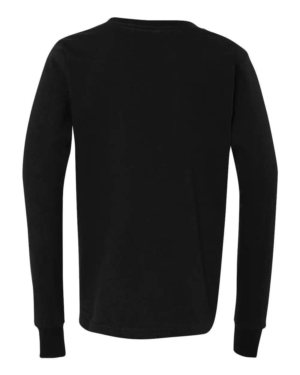 Bella + Canvas 3501y Youth Jersey Long Sleeve Tee - Black