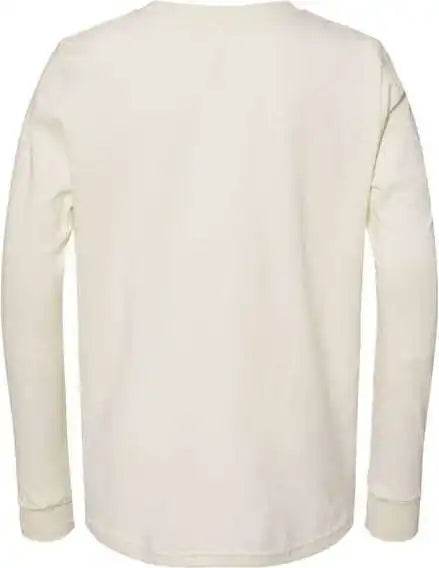 Bella + Canvas 3501y Youth Jersey Long Sleeve Tee Natural