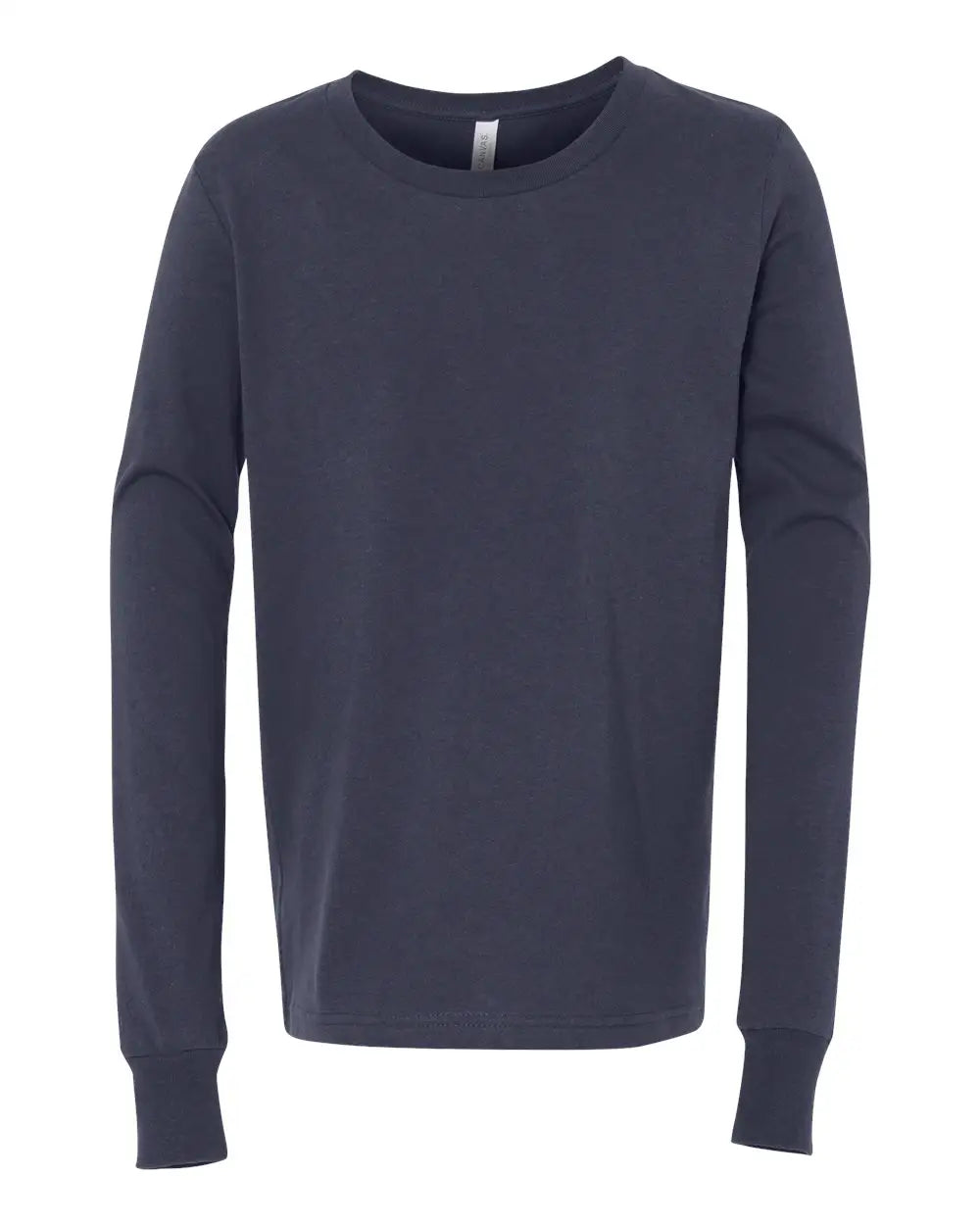 Bella + Canvas 3501y Youth Jersey Long Sleeve Tee - Navy