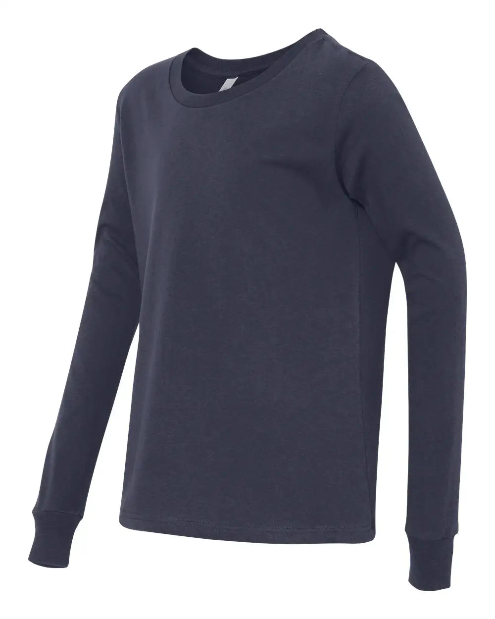 Bella + Canvas 3501y Youth Jersey Long Sleeve Tee - Navy - s