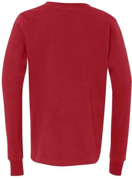Bella + Canvas 3501y Youth Jersey Long Sleeve Tee Red