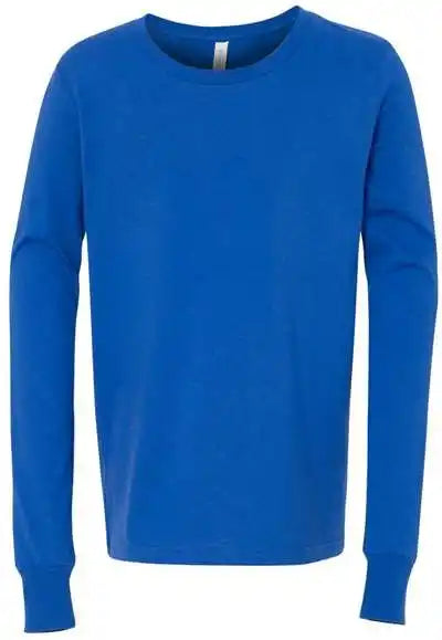 Bella + Canvas 3501y Youth Jersey Long Sleeve Tee True Royal