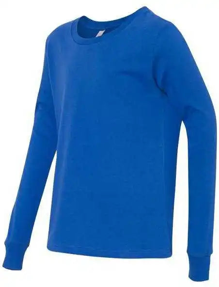 Bella + Canvas 3501y Youth Jersey Long Sleeve Tee True Royal