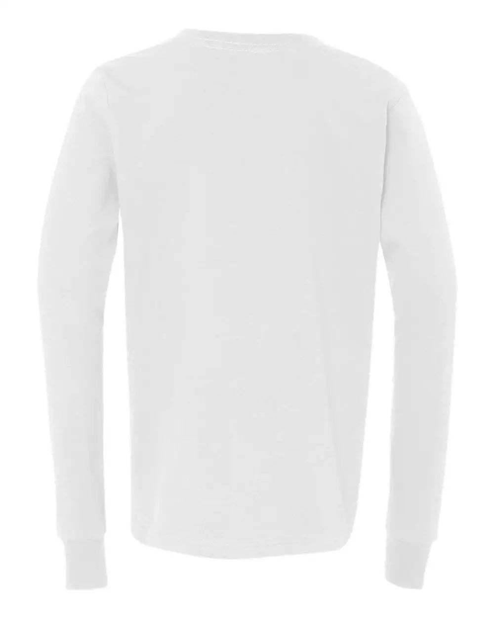 Bella + Canvas 3501y Youth Jersey Long Sleeve Tee - White
