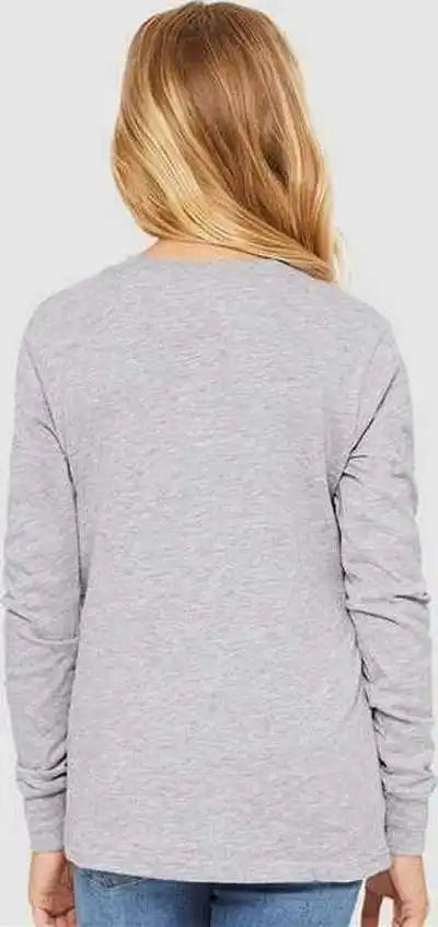 Bella + Canvas 3501ycvc Youth Heather Cvc Long Sleeve Tee - Athletic