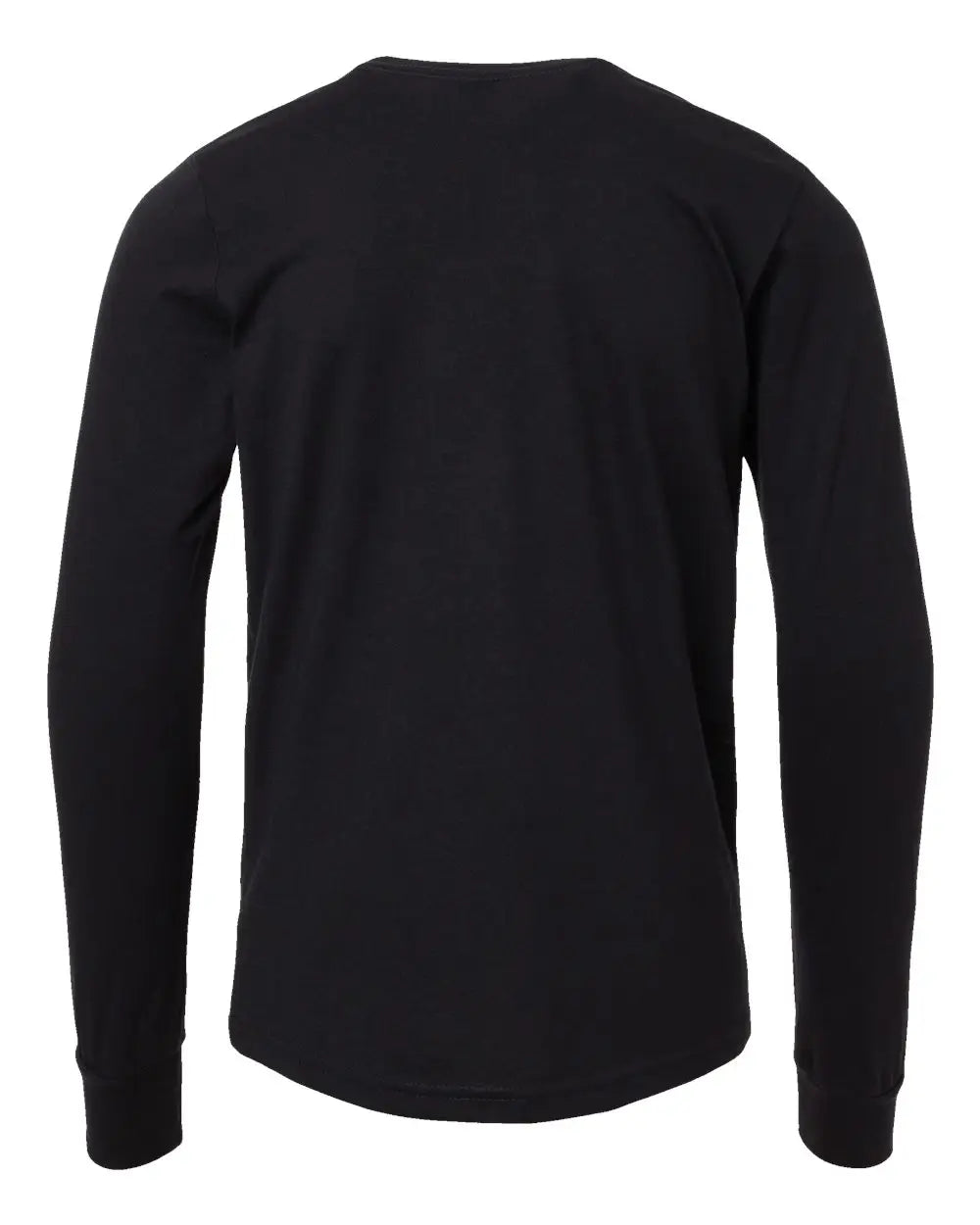 Bella + Canvas 3501ycvc Youth Heather Cvc Long Sleeve Tee - Solid Black Blend - s