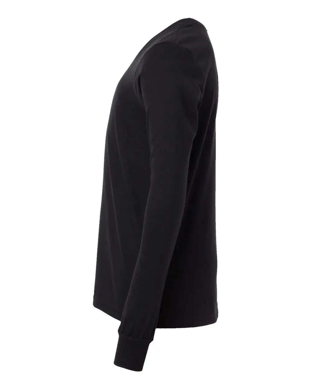 Bella + Canvas 3501ycvc Youth Heather Cvc Long Sleeve Tee - Solid Black Blend