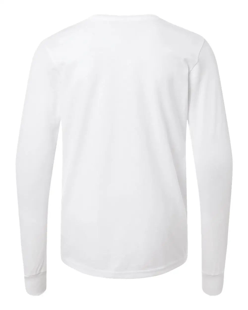 Bella + Canvas 3501ycvc Youth Heather Cvc Long Sleeve Tee - Solid White Blend - s