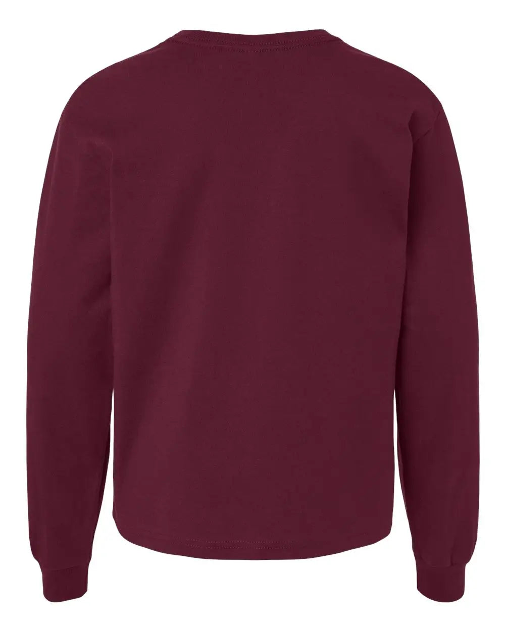 Bella + Canvas 3511y Youth 6oz. Heavyweight Long Sleeve Tee - Maroon