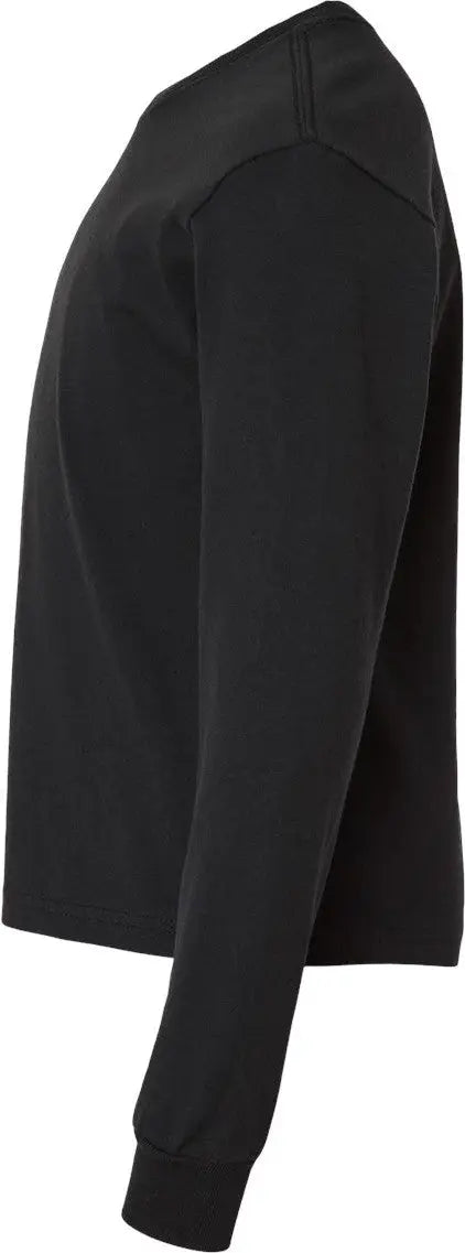Bella + Canvas 3511y Youth 6oz. Heavyweight Long Sleeve Tee - Vintage Black