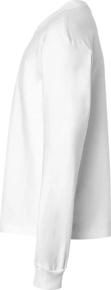 Bella + Canvas 3511y Youth 6oz. Heavyweight Long Sleeve Tee - White