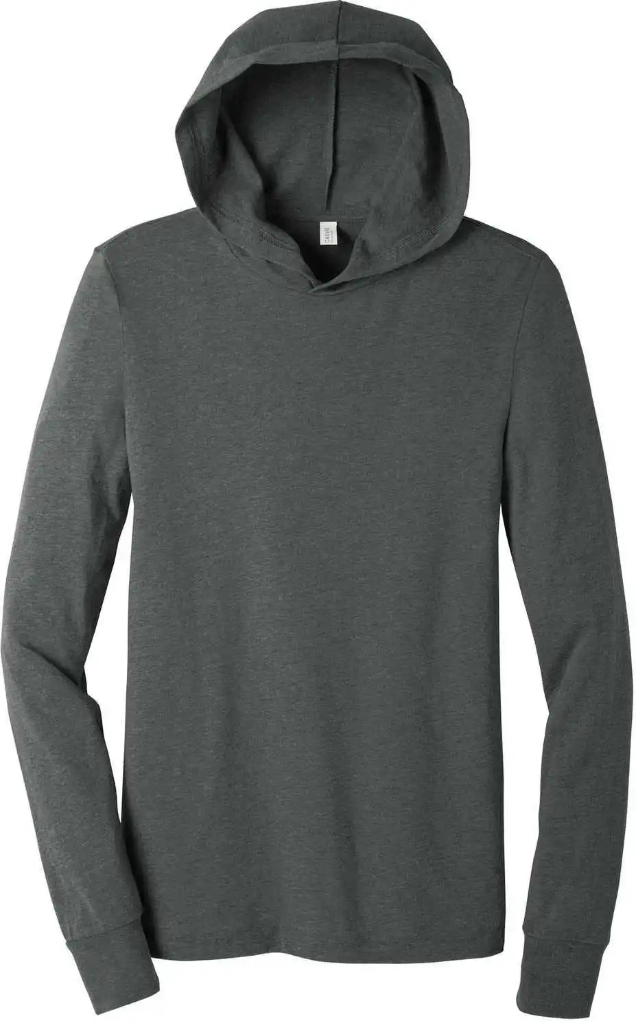 Bella + Canvas 3512 Unisex Jersey Long Sleeve Hoodie - Deep Heather