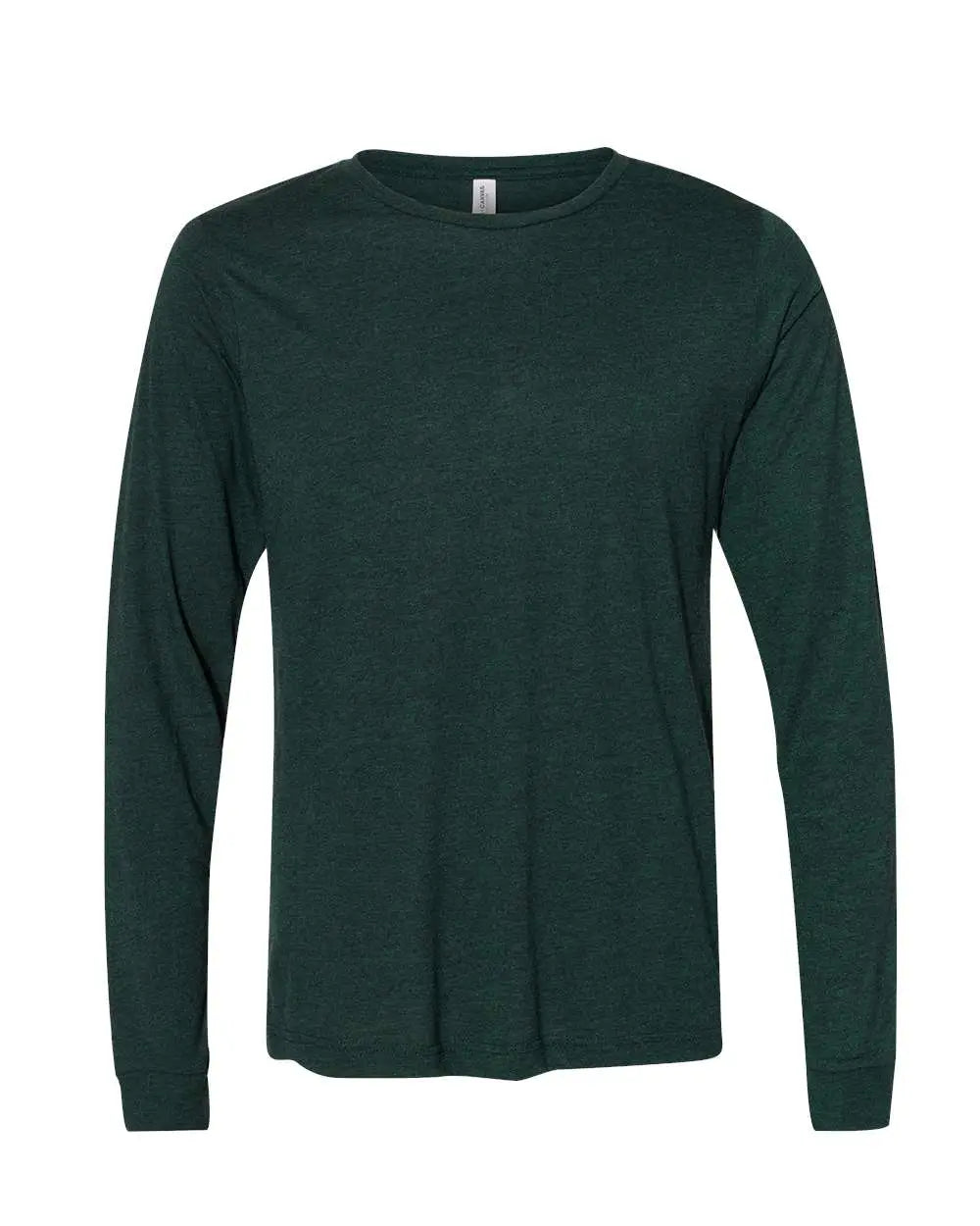 Bella + Canvas 3513 Triblend Long Sleeve Tee - Emerald - Green / Xs