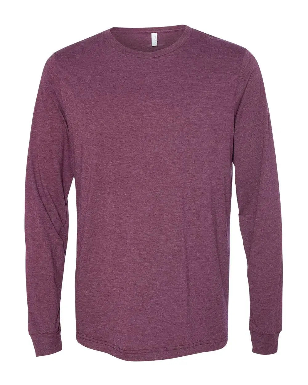 Bella + Canvas 3513 Triblend Long Sleeve Tee - Maroon